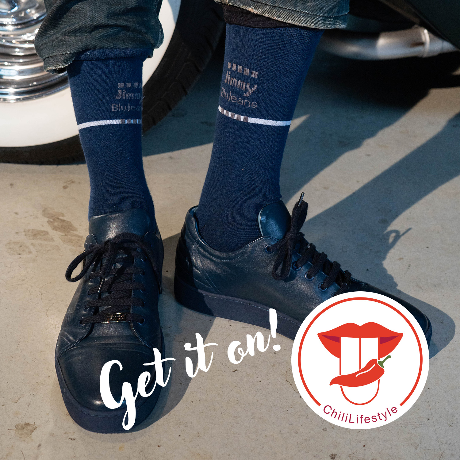 Chili Lifestyle Jeans Socken JIMMY BLUE 12 Paar Baumwolle Weichbund – Bild 2