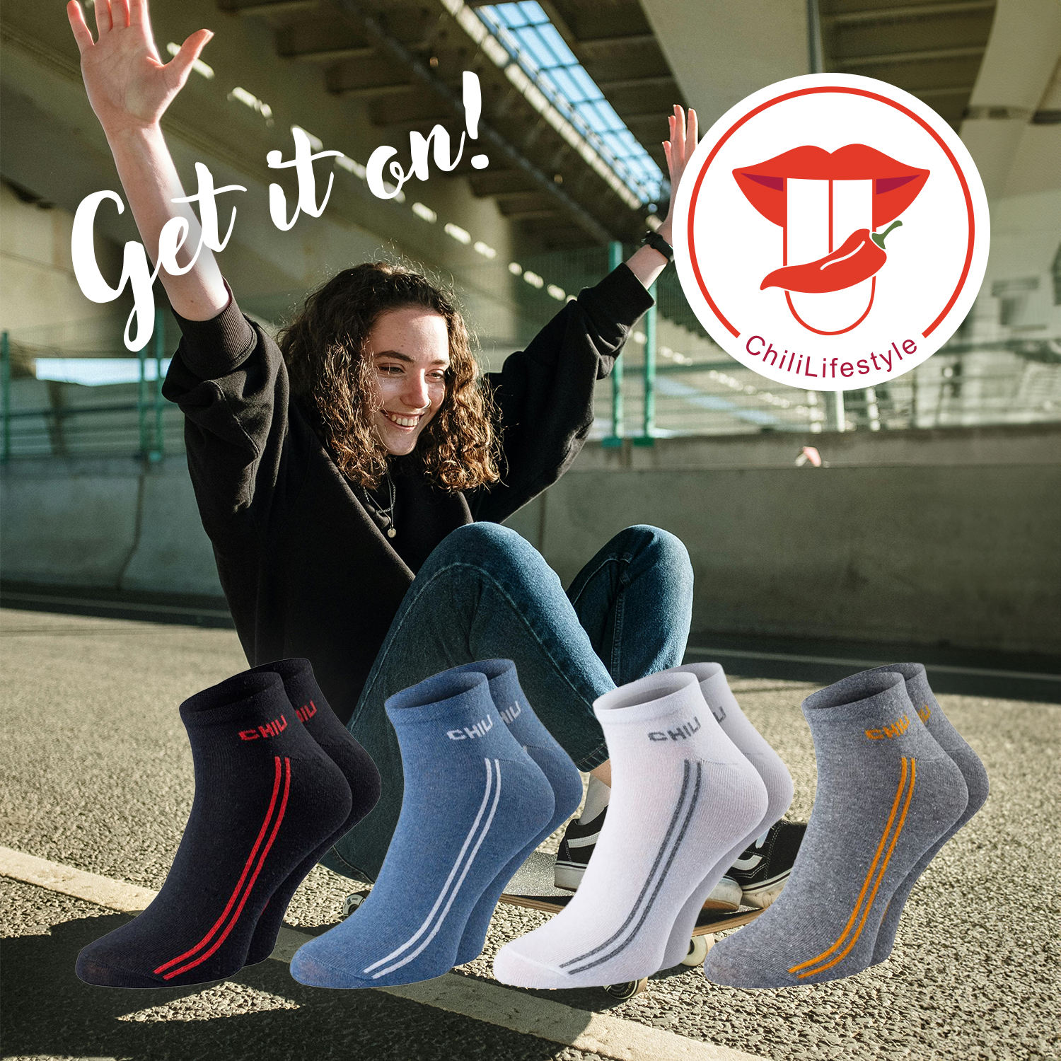 Chili Lifestyle SNEAKER Socken 12 Paar Baumwolle Weichbund – Bild 2