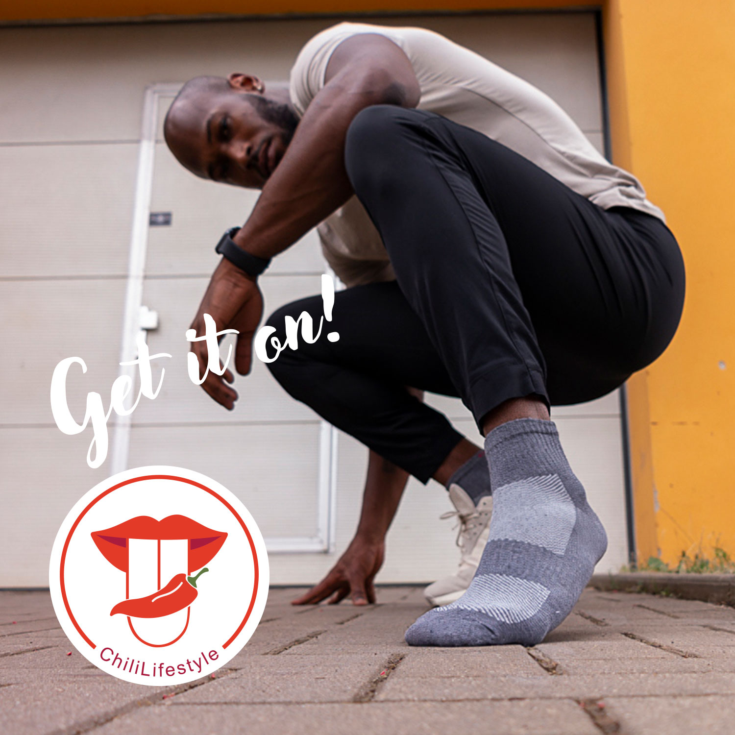 ChiliLifestyle Quarter Fitness AirGrip Kurzschaft, 3 Paar, Damen Herren – Bild 2