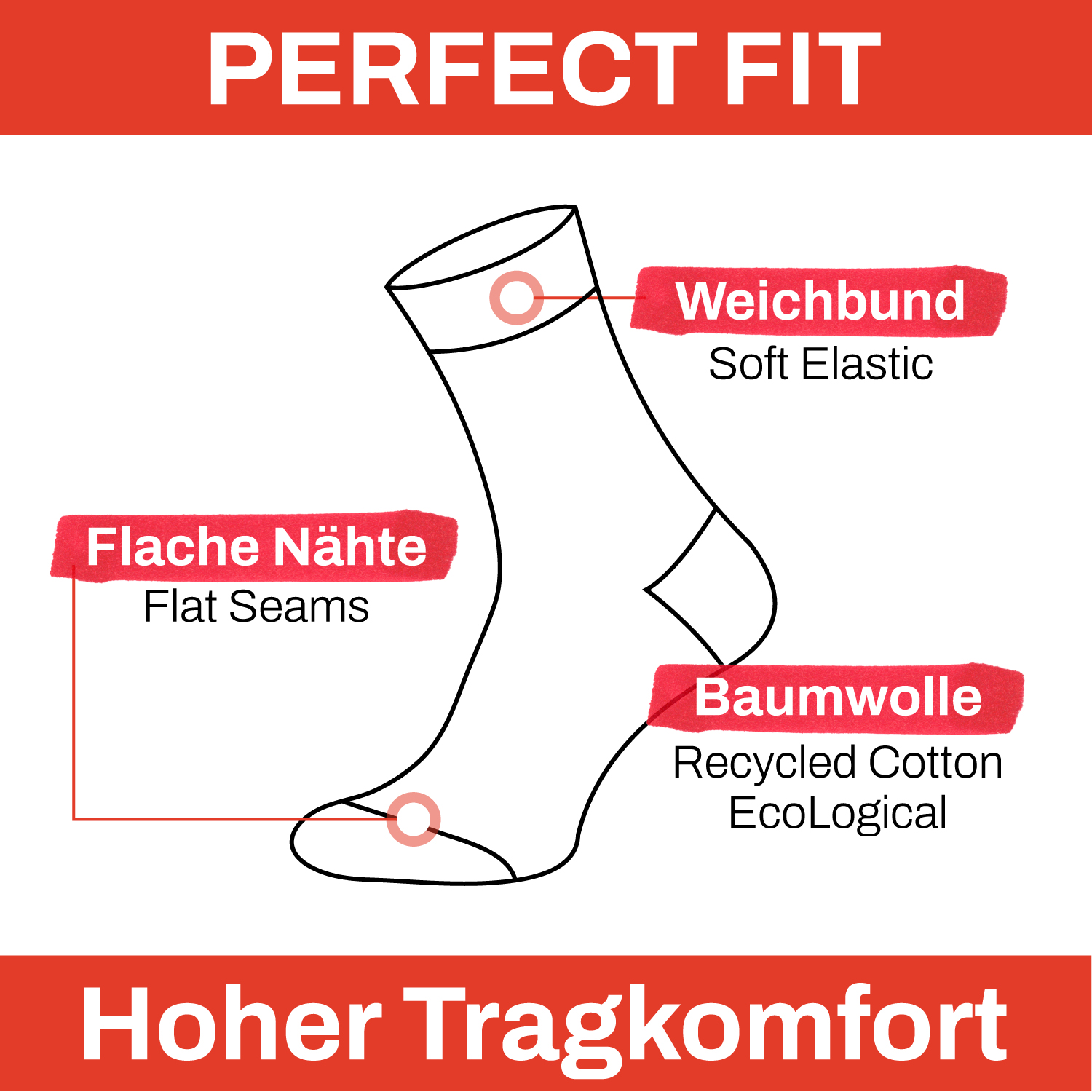 Chili Lifestyle WORX Arbeitssocken 6 Paar gepolstert Baumwolle Weichbund – Bild 3