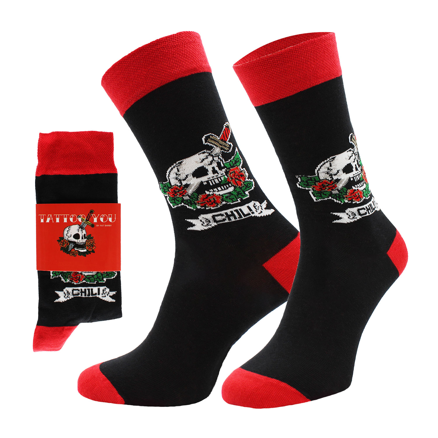 Chili Lifestyle Geschenksocken Set Men 6 Motive mit Spruchbanderole – Bild 4