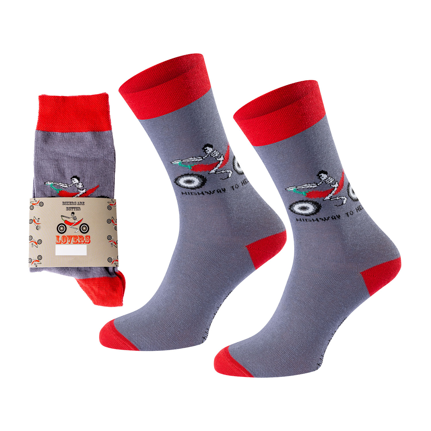 Chili Lifestyle Geschenksocken Set Men 6 Motive mit Spruchbanderole – Bild 7